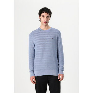 �g�~�[ �q���t�B�K�[ �����Y �j�b�g&�Z�[�^�[ �A�E�^�[ STRIPE STRUCTURE - Jumper - brisk blue