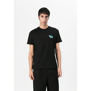 g~[qtBK[ Y T_ V[Y TJM SLIM STACK LOGO TEE - Print T-shirt - black