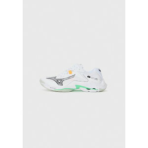 ~Ym fB[X tBbglX X|[c WAVE LIGHTNING Z8 - Volleyball shoes - white/black/frozen emerald