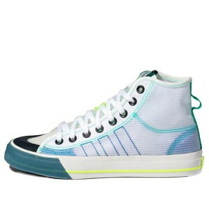 adidas �A�f�B�_�X �����Y �X�j�[�J�[ �yadidas Nizza Hi RF 'White Lush Blue' FY3093�z �T�C�Y US_8.5(26.5cm)