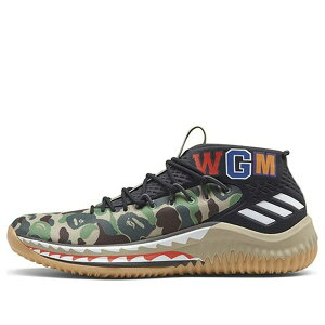 adidas �A�f�B�_�X �����Y �X�j�[�J�[ �yadidas x A Bathing Ape Dame 4 'Green Camo' AP9974�z �T�C�Y US_7(25.0cm)