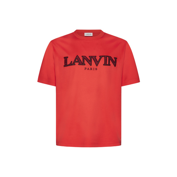 贅沢屋の ランバン メンズ Tシャツ トップス T-Shirt Poppy red メンズファッション 