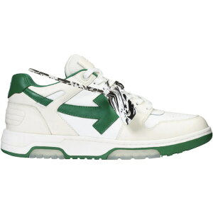 OFF-WHITE �I�t�z���C�g �����Y �X�j�[�J�[ �yOFF-WHITE Out Of Office OOO Low Tops White Green 2021�z �T�C�Y US_6(24.0cm) White/Green