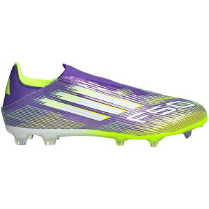 adidas �A�f�B�_�X �����Y �X�j�[�J�[ �yadidas F50 League Laceless FG/MG Purple Rush Cloud White Lucid Lemon�z �T�C�Y US_10.5(28.5cm) Purple Rush/Cloud White/Lucid Lemon