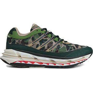 adidas �A�f�B�_�X �����Y �X�j�[�J�[ �yadidas Adistar HRMY BAPE Green Camo�z �T�C�Y US_M_14 Hemp/Iron Metallic/Off White