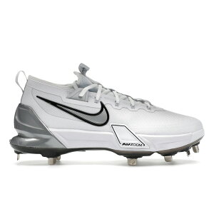 Nike �i�C�L �����Y �X�j�[�J�[ �yNike Force Zoom Trout 9 Elite White Black Pure Platinum Metallic Silver�z �T�C�Y US_M_14 White/Black/Pure Platinum/Metallic Silver