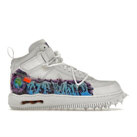 Nike ナイキ メンズ スニーカー 【Nike Air Force 1 Mid】 サイズ US_6.5(24.5cm) Off-White Graffiti White