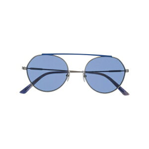 �J���o���N���C�� ���f�B�[�X �T���O���X���A�C�E�F�A �A�N�Z�T���[ Two tone round frame sunglasses Blue