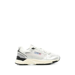 �I�[�g���[ ���f�B�[�X �X�j�[�J�[ �V���[�Y Hyperway panelled leather sneakers Silver