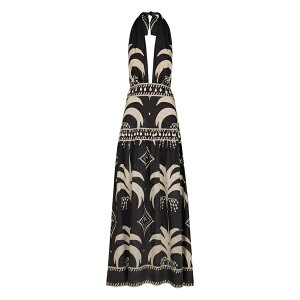 �W���n���i�E�I�[�e�B�Y ���f�B�[�X �����s�[�X �g�b�v�X Latin rhythms patterned dress Black