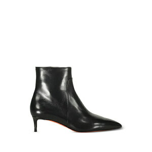 �T���g�[�j ���f�B�[�X �u�[�c �V���[�Y Pointed-toe leather ankle boots Black