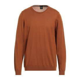 【送料無料】 ボス メンズ ニット&セーター アウター Sweaters Rust