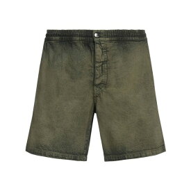 【送料無料】 マルニ メンズ デニムパンツ ボトムス Denim shorts Military green