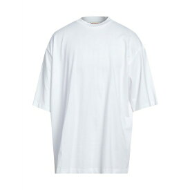 【送料無料】 マルニ メンズ Tシャツ トップス T-shirts White