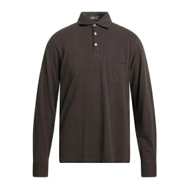 【送料無料】 ロッソピューロ メンズ ポロシャツ トップス Polo shirts Brown