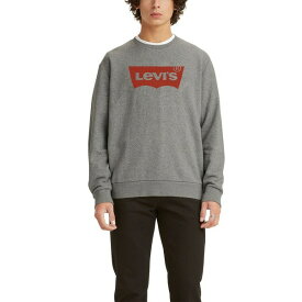 リーバイス メンズ パーカー・スウェットシャツ アウター Men's Graphic Crewneck Regular Fit Long Sleeve Sweatshirt Heather Gray