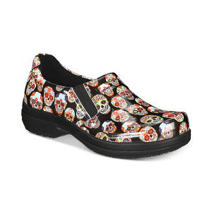 C[W[Xg[g fB[X T_ V[Y Easy Works by Bind Slip-on Clogs Skull Patent