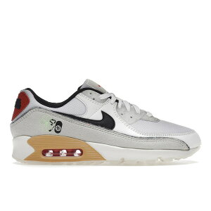 Nike iCL Y Xj[J[ yNike Air Max 90 SE Swoosh Fiber Whitez TCY US_6(24.0cm) White/Light Bone-Sesame-Black