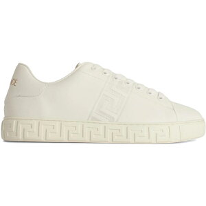 Versace ���F���T�[�` �����Y �X�j�[�J�[ �yVersace Embroidered Greca White�z �T�C�Y EU_43(28.0cm) White