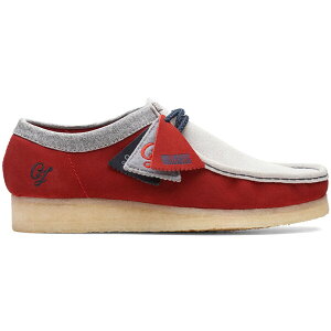 Clarks N[NX Y Xj[J[ yClarks Originals Wallabee VCY Combi Red Greyz TCY US_12(30.0cm) Red/Grey