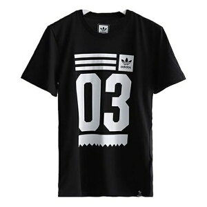 adidas アディダス メンズ スニーカー 【adidas originals Numeric Printing Round Neck Short Sleeve Black BJ8689】 サイズ US_M_S