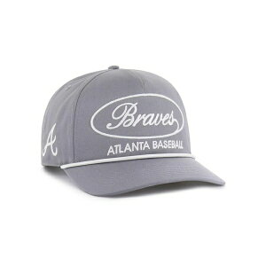 47�u�����h �����Y �X�q �A�N�Z�T���[ Men's Gray Atlanta Braves Foundational Hitch Adjustable Hat Gray