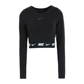 【送料無料】 ナイキ レディース カットソー トップス W NSW CROP TAPE LS TOP Black