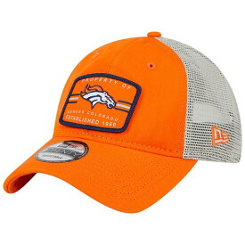 ニューエラ メンズ 帽子 アクセサリー Denver Broncos New Era Property Trucker 9TWENTY Adjustable Hat Orange