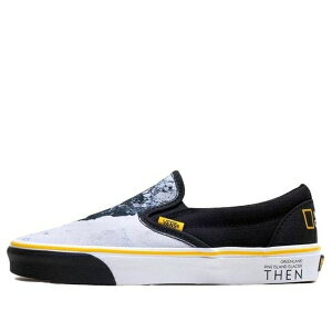 Vans �o���Y �����Y �X�j�[�J�[ �yVans National Geographic x Classic Slip-On 'Then Now Glacier' VN0A4U38WT3�z �T�C�Y US_M_3.5