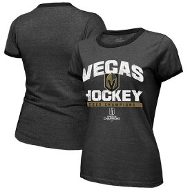 マジェスティックスレッズ レディース Tシャツ トップス Vegas Golden Knights Majestic Threads Women's 2023 Stanley Cup Champions Ringer TriBlend TShirt Black