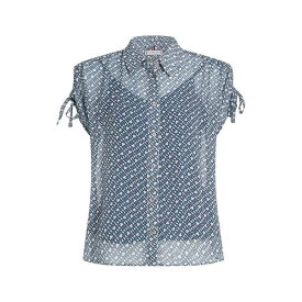 【送料無料】 トミー ヒルフィガー レディース シャツ トップス AMD AOP CHIFFON TOP SS Monogram