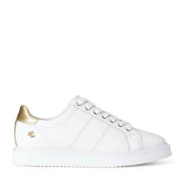 【送料無料】 ラルフローレン レディース スニーカー シューズ LRL Angeline Trainers White/Gold 36Z8