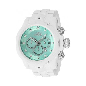 CrN^ Y rv ANZT[ Men's 48222 Venom Quartz Chronograph Turquoise Dial Watch Silver