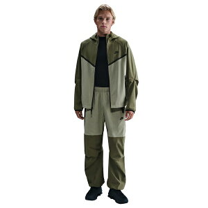 iCL Y WPbgu] AE^[ Men's Tech Woven Hooded Jacket Light Army/medium Olive/black