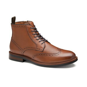 �W�����X�g���A���h�}�[�t�B�[ �����Y �u�[�c �V���[�Y Men's XC+ Durham Round Toe Embossed Boots Cognac Waterproof Full Grain/Shearling