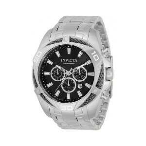 CrN^ Y rv ANZT[ Men's 34118 Bolt Quartz Chronograph Grey Dial Watch Silver