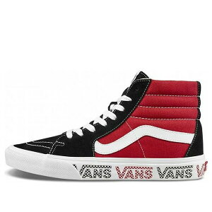 Vans �o���Y �����Y �X�j�[�J�[ �yVans SK8-HI Sidewall Logo Black Racing Red Suede Skate Shoes 'Black Racing Red' VN0A4BV6SXX�z �T�C�Y US_5.5(23.5cm)