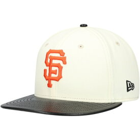 ニューエラ メンズ 帽子 アクセサリー San Francisco Giants New Era Game Night Leather Visor 59FIFTY Fitted Hat Cream
