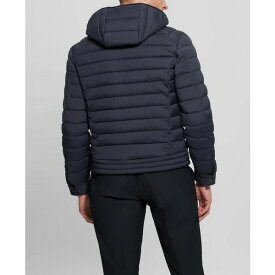 ゲス メンズ ジャケット＆ブルゾン アウター Men's Tech-Stretch Hooded Jacket Smart Blue