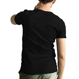 エルエーポップアート メンズ シャツ トップス Men's Short Sleeves Premium Blend Word Art T-shirt Black