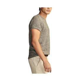 ラッキーブランド メンズ シャツ トップス Men's Linen Short Sleeve Pocket Crew Neck T-shirt Heather Gray