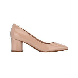 カルバンクライン レディース パンプス シューズ Women's Alanta Square Toe Dress Pumps Light Natural Patent