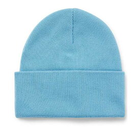 ヒューゴボス メンズ 帽子 アクセサリー Men's Double-Layer Patch Beanie Hat Open Blue