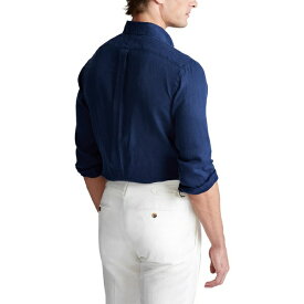 ラルフローレン メンズ シャツ トップス Men's Classic-Fit Linen Shirt Newport Navy