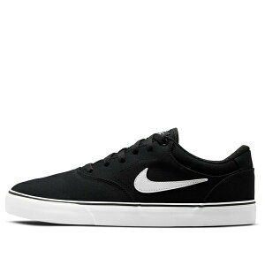 Nike �i�C�L �����Y �X�j�[�J�[ �G�X�r�[ �yNike Chron 2 Canvas SB 'Black White' DM3494-001�z �T�C�Y US_10(28.0cm)