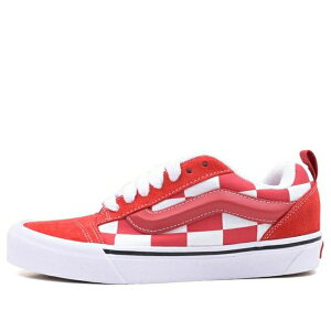 Vans �o���Y �����Y �X�j�[�J�[ �yVans Knu Skool 'Mega Check Red' VN0009QCRED�z �T�C�Y US_M_4.5