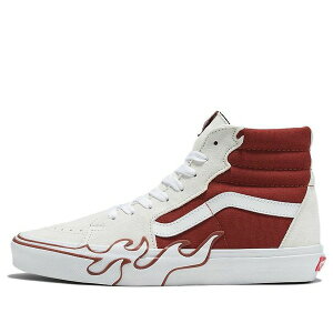 Vans �o���Y �����Y �X�j�[�J�[ �yVans SK8-Hi 'Flame White Tawny Port' VN0005UJZHG�z �T�C�Y US_8.5(26.5cm)