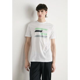 ボス メンズ Tシャツ トップス TEE - Print T-shirt - white