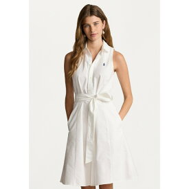 ラルフローレン レディース ワンピース トップス SLEEVELESS DAY DRESS - Shirt dress - white