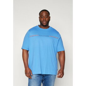トミー ヒルフィガー メンズ Tシャツ トップス STRIPE CHEST - Print T-shirt - blue spell
